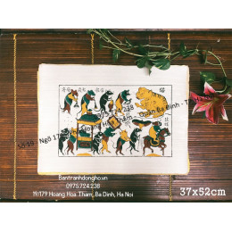 Tranh Đông Hồ Đám Cưới Chuột (loại 37x52cm)